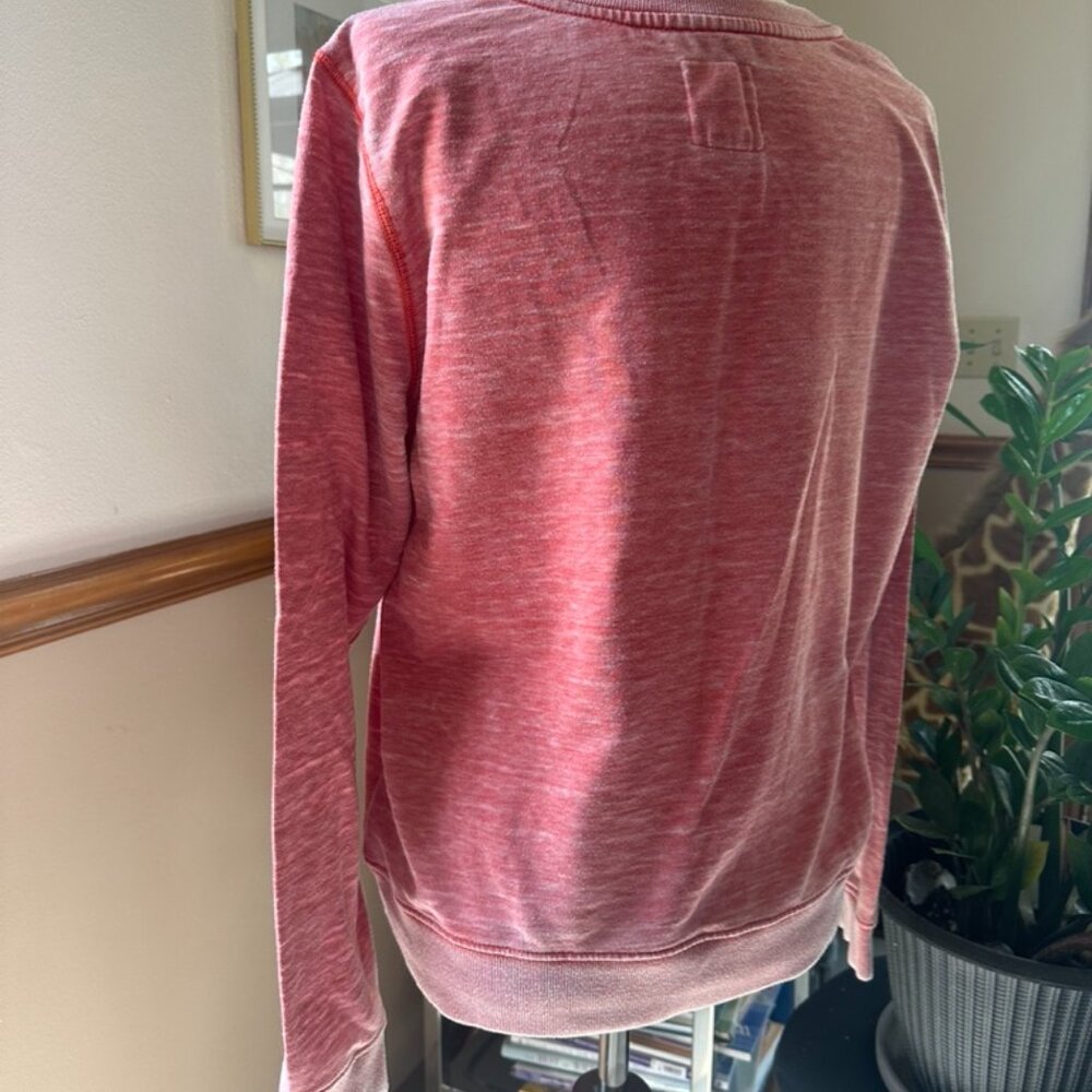 Levi's Womens Distressed Terry Sweatshirt, XL, Coral, Vintage Style - Picture 9 of 14